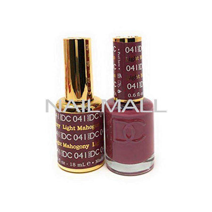 DND DC - Matching Gel and Nail Lacquer - DC41 Light Mahogany Duo - Gel & Lacquer Combo