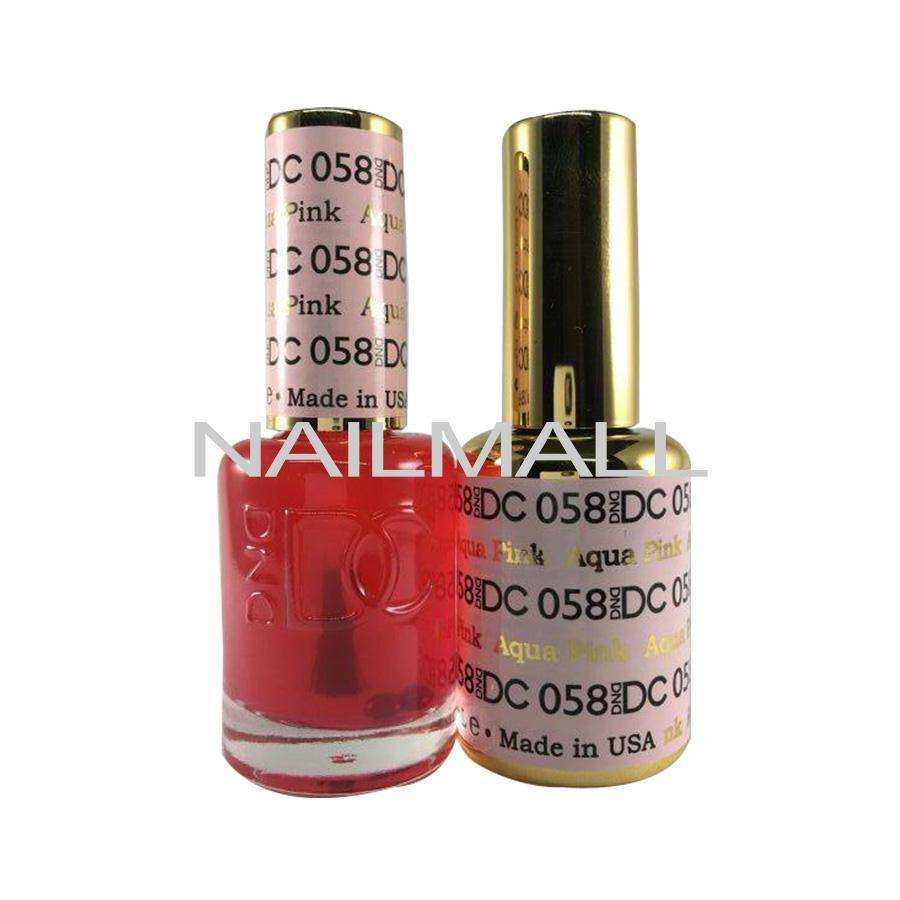 DND DC - Matching Gel and Nail Lacquer - DC58 Aqua Pink