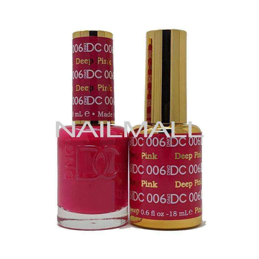 DND DC - Matching Gel and Nail Lacquer - DC6 Deep Pink Duo - Gel & Lacquer Combo