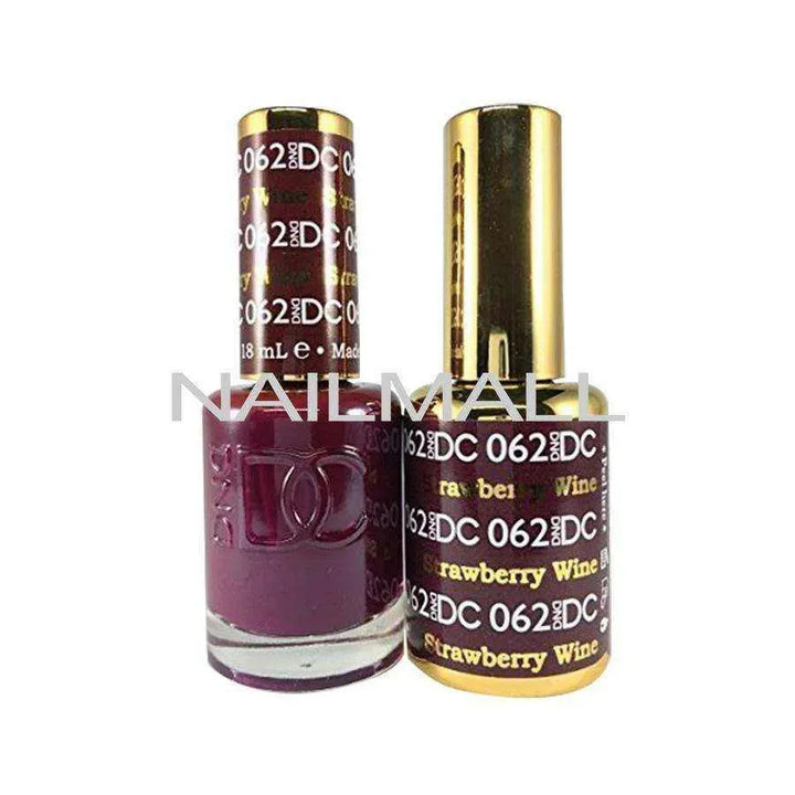 DND DC - Matching Gel and Nail Lacquer - DC62 Strawberry Wine Duo - Gel & Lacquer Combo