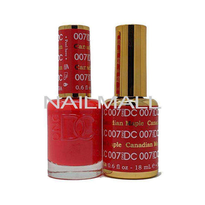 DND DC - Matching Gel and Nail Lacquer - DC7 Canadian Maple Duo - Gel & Lacquer Combo