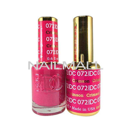 DND DC - Matching Gel and Nail Lacquer - DC72 Crimson Duo - Gel & Lacquer Combo