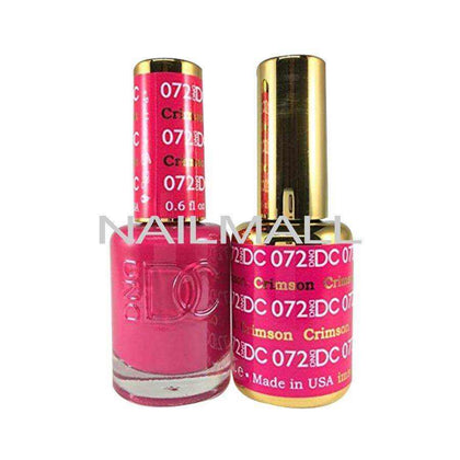 DND DC - Matching Gel and Nail Lacquer - DC72 Crimson nailmall