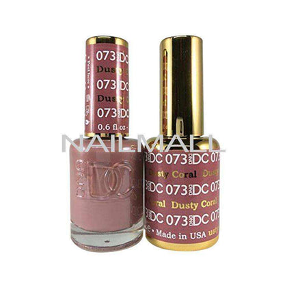 DND DC - Matching Gel and Nail Lacquer - DC73 Dusty Coral Duo - Gel & Lacquer Combo