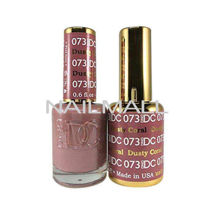 DND DC - Matching Gel and Nail Lacquer - DC73 Dusty Coral nailmall