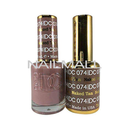 DND DC - Matching Gel and Nail Lacquer - DC74 Naked Tan nailmall