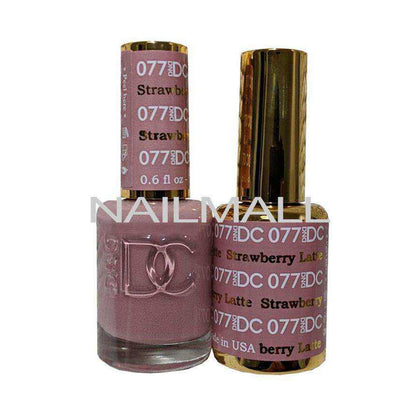 DND DC - Matching Gel and Nail Lacquer - DC77 Strawberry Latte nailmall