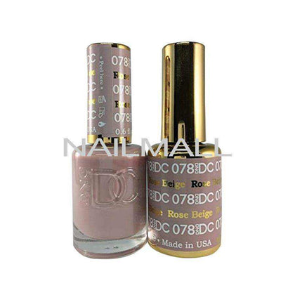 DND DC - Matching Gel and Nail Lacquer - DC78 Rose Beige Duo - Gel & Lacquer Combo