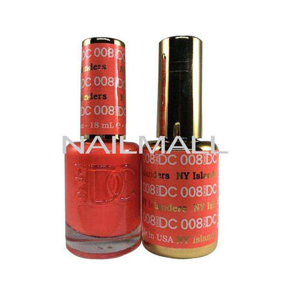 DND DC - Matching Gel and Nail Lacquer - DC8 NY Islanders Duo - Gel & Lacquer Combo