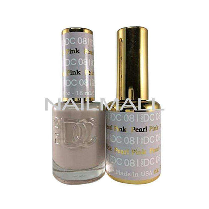 DND DC - Matching Gel and Nail Lacquer - DC81 Pearl Pink Duo - Gel & Lacquer Combo