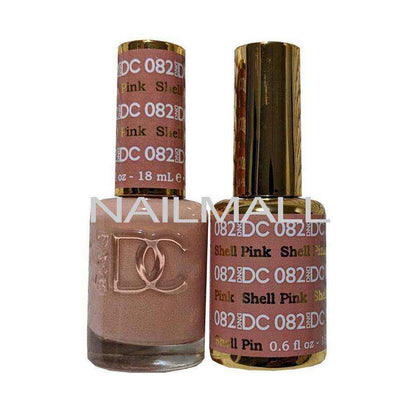 DND DC - Matching Gel and Nail Lacquer - DC82 Shell Pink nailmall