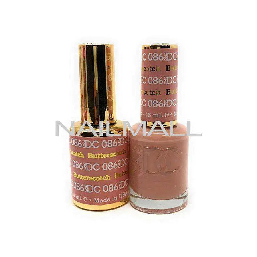 DND DC - Matching Gel and Nail Lacquer - DC86 Butterscotch Duo - Gel & Lacquer Combo