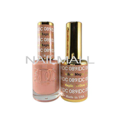 DND DC - Matching Gel and Nail Lacquer - DC89 Yellow Maple Duo - Gel & Lacquer Combo