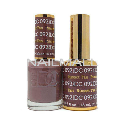 DND DC - Matching Gel and Nail Lacquer - DC92 Russet Tan Duo - Gel & Lacquer Combo