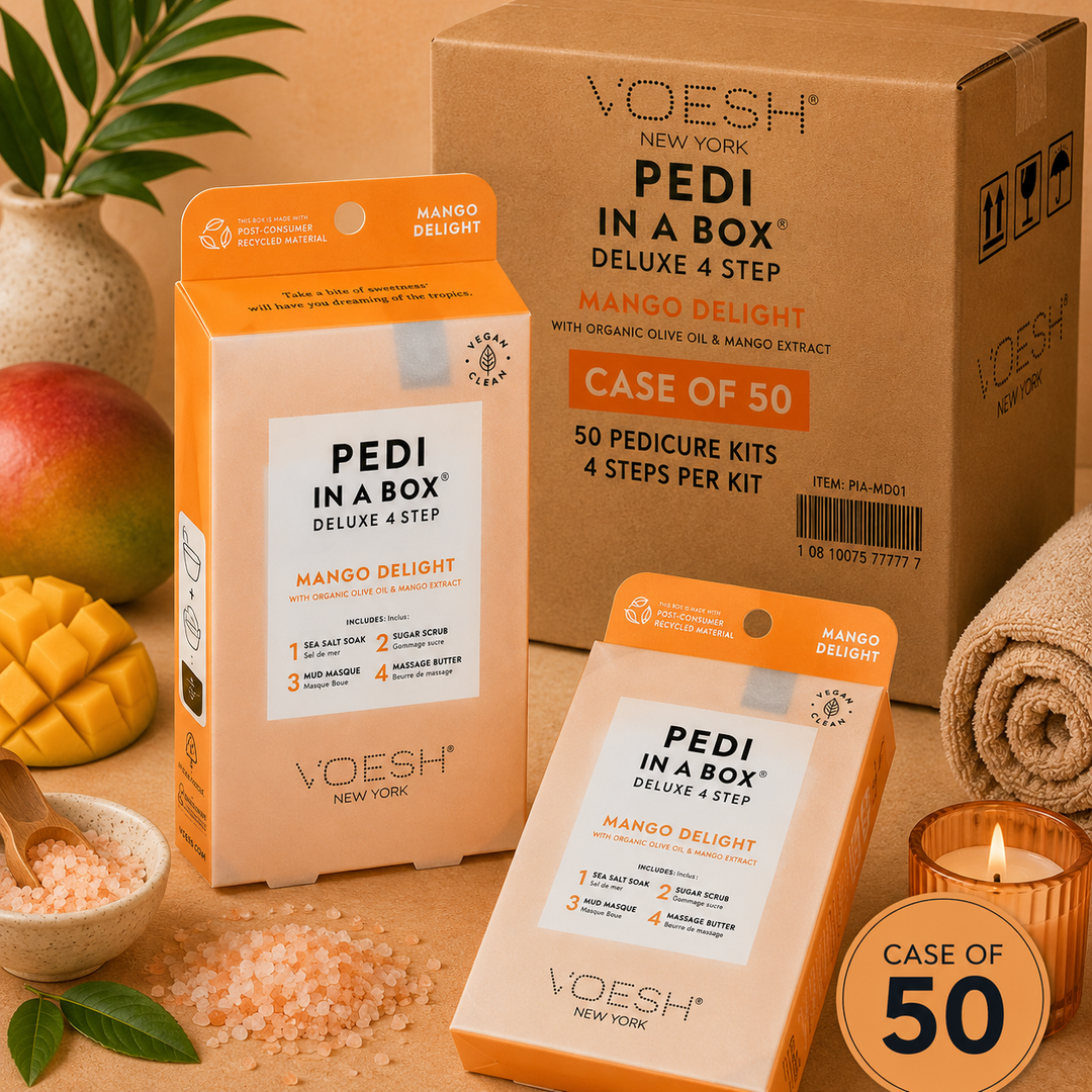Voesh Pedi in a Box 4 Step | Disposable Spa Pedicure Kit