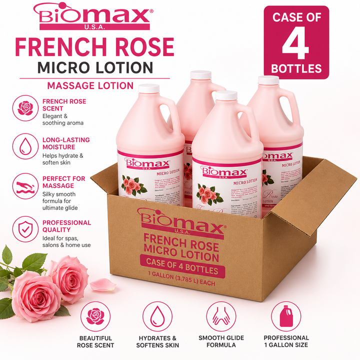 BioMax Micro Massage Lotion 1 Gallon | Professional Massage Lotion – Single or Case of 4