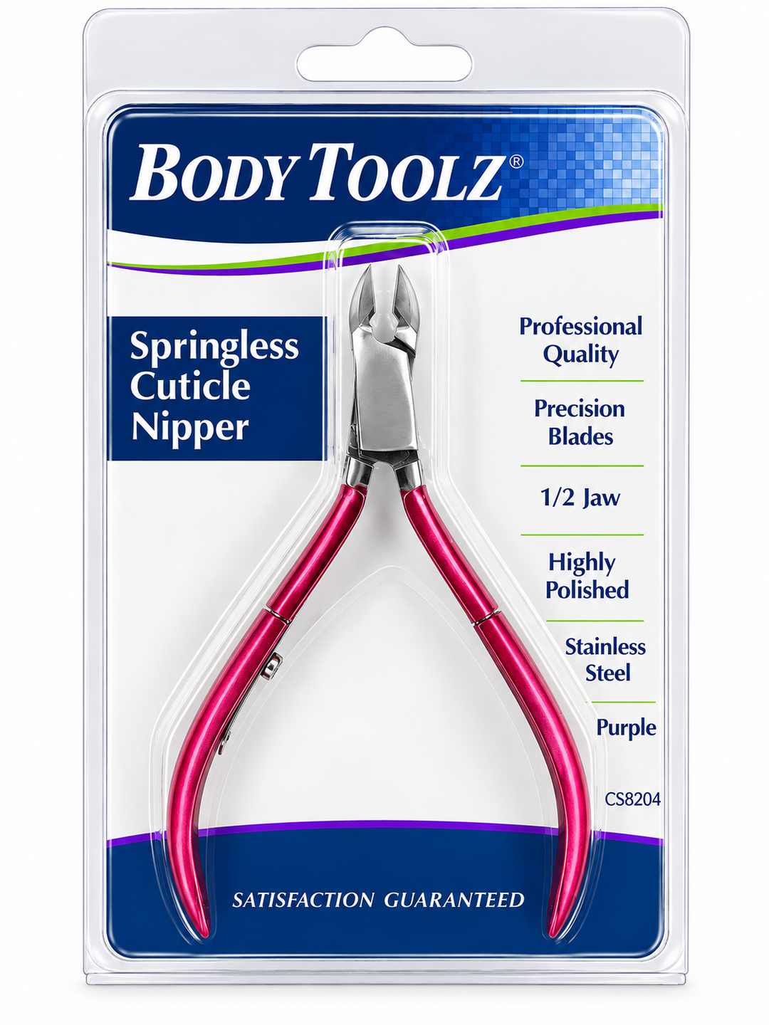 Body Toolz Springless Cuticle Nipper 1/2 Jaw #8204