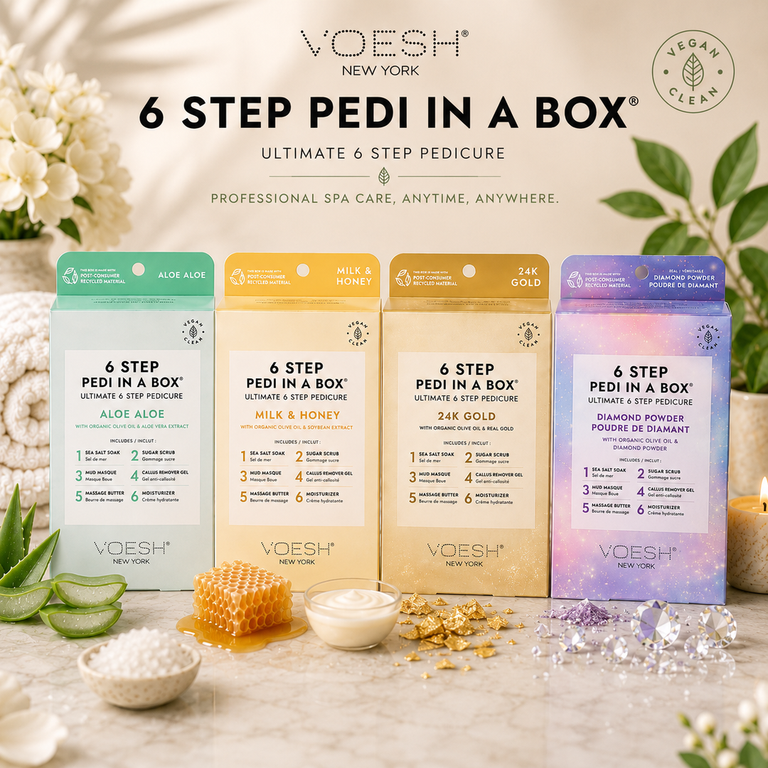 Voesh Pedi in a Box 6 Step | Disposable Spa Pedicure Kit