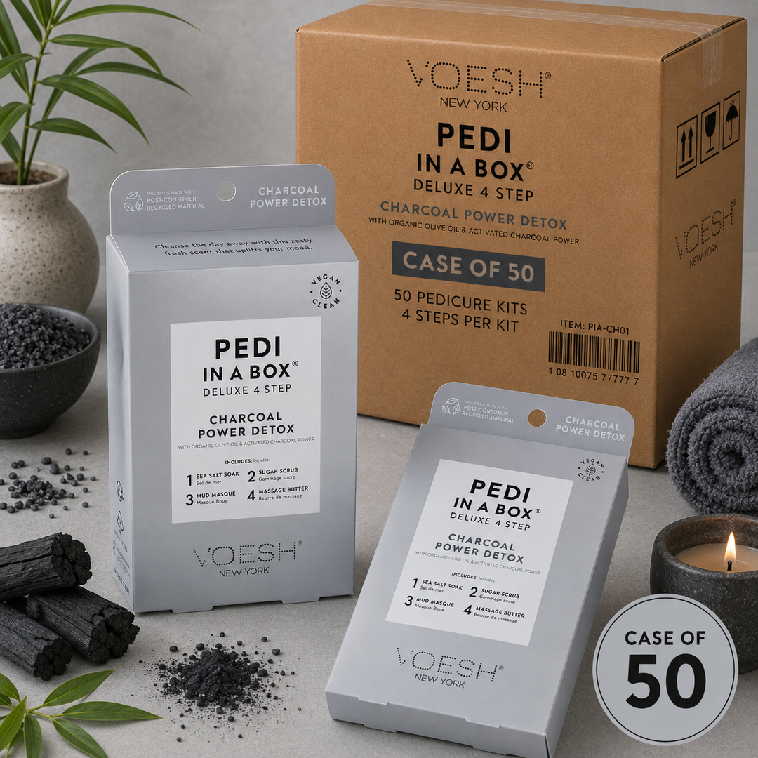 Voesh Pedi in a Box 4 Step | Disposable Spa Pedicure Kit