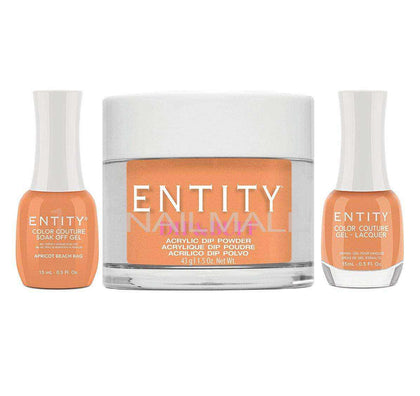 Entity Trio - Gel, Lacquer, & Dip Combo - APRICOT BEACH BAG - 5401619 Trio Set - Gel, Lacquer, & Dip