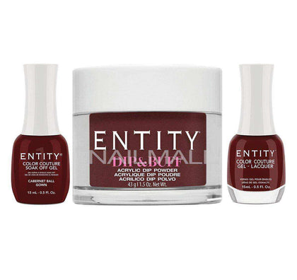 Entity Trio - Gel, Lacquer, & Dip Combo - CABERNET BALL GOWN - 5401713 Trio Set - Gel, Lacquer, & Dip