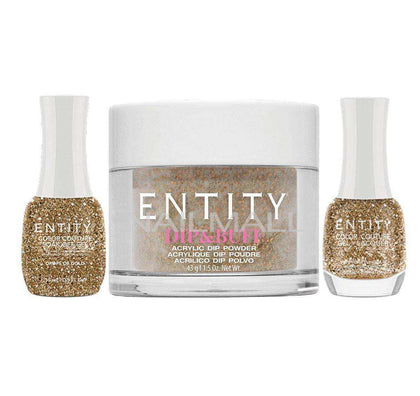 Entity Trio - Gel, Lacquer, & Dip Combo - DROPS OF GOLD - 5401869 nailmall