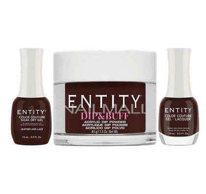 Entity Trio - Gel, Lacquer, & Dip Combo - LEATHER AND LACE - 5301748 Trio Set - Gel, Lacquer, & Dip