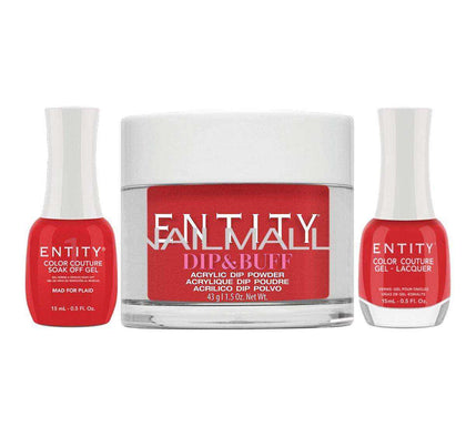 Entity Trio - Gel, Lacquer, & Dip Combo - MAD FOR PLAID - 5301696 Trio Set - Gel, Lacquer, & Dip