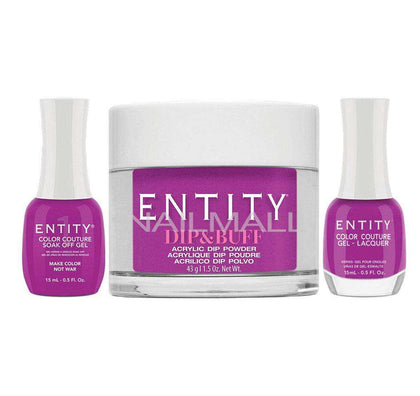 Entity Trio - Gel, Lacquer, & Dip Combo - MAKE COLOR NOT WAR - 5301550 Trio Set - Gel, Lacquer, & Dip