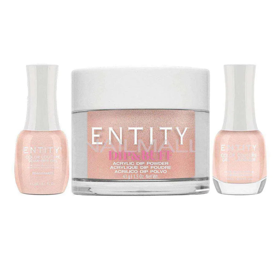 Entity Trio - Gel, Lacquer, & Dip Combo - PEACH PARTY - 5301773 Trio Set - Gel, Lacquer, & Dip