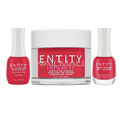 Entity Trio - Gel, Lacquer, & Dip Combo - PLUSH POUT - 5301691 Trio Set - Gel, Lacquer, & Dip