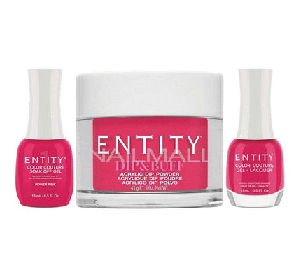 Entity Trio - Gel, Lacquer, & Dip Combo - POWER PINK - 5301690 Trio Set - Gel, Lacquer, & Dip