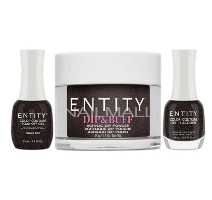 Entity Trio - Gel, Lacquer, & Dip Combo - POWER SUIT - 5301864 Trio Set - Gel, Lacquer, & Dip