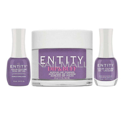 Entity Trio - Gel, Lacquer, & Dip Combo - PURPLE SUNGLASSES - 5301833 Trio Set - Gel, Lacquer, & Dip