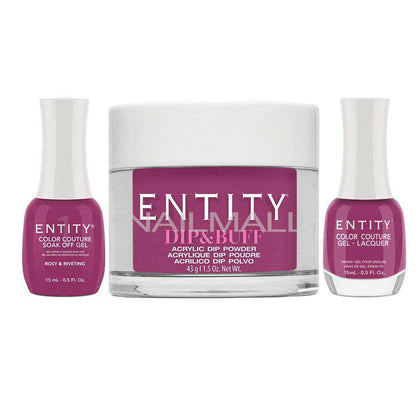 Entity Trio - Gel, Lacquer, & Dip Combo - ROSY And RIVETING - 5301684 Trio Set - Gel, Lacquer, & Dip