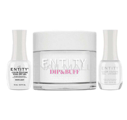 Entity Trio - Gel, Lacquer, & Dip Combo - WHITE LIGHT - 5301294 Trio Set - Gel, Lacquer, & Dip