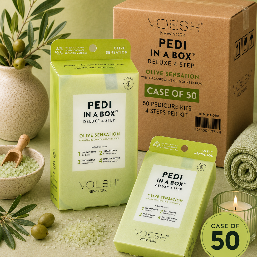 Voesh Pedi in a Box 4 Step | Disposable Spa Pedicure Kit