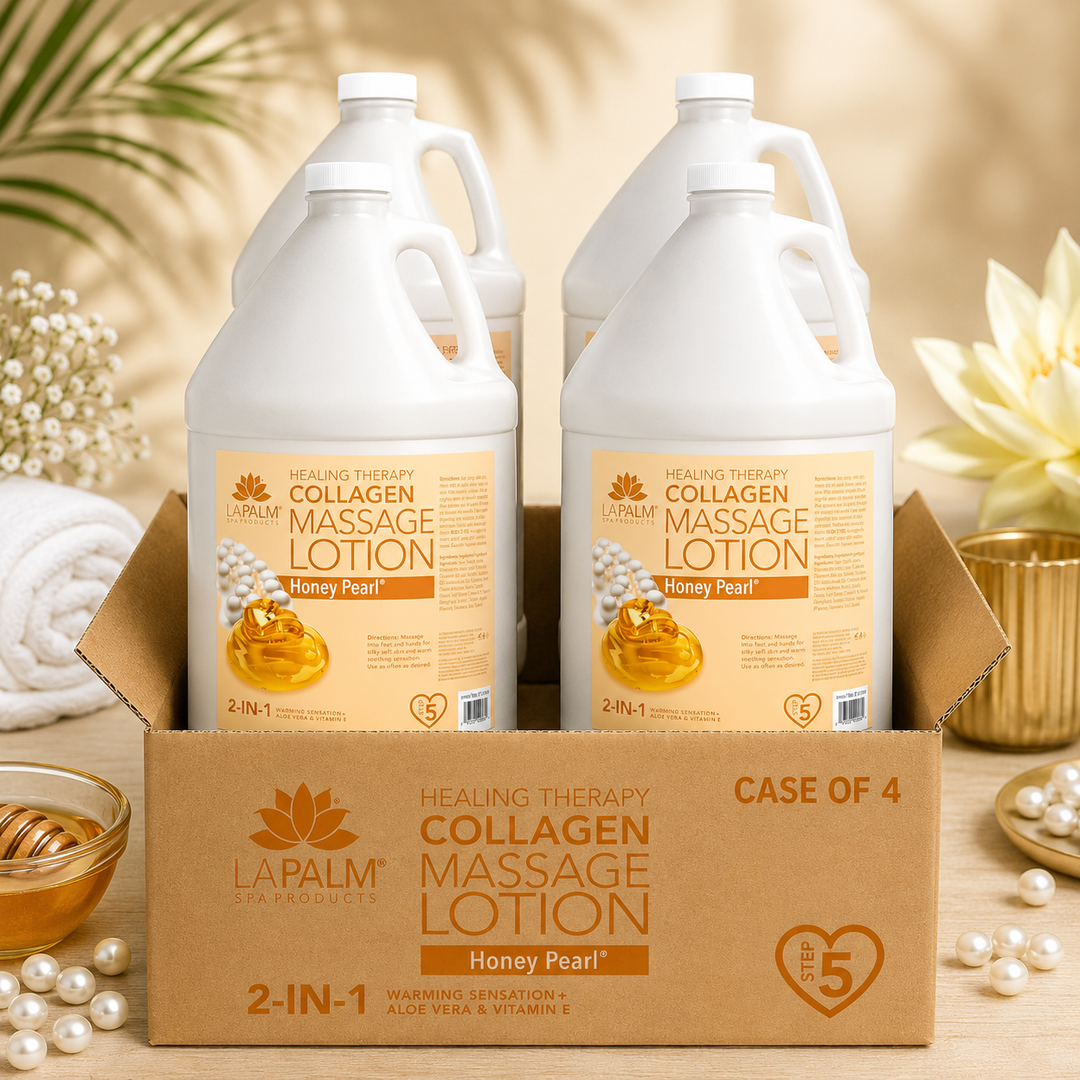 La Palm 2-in-1 Massage Lotion with Collagen | Salon & Spa Formula