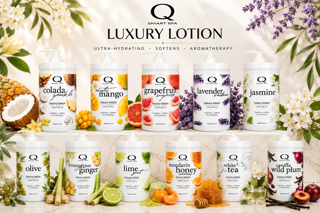 Qtica Smart Spa Luxury Lotion | Professional Moisturizing Lotion 8.5oz & 34oz