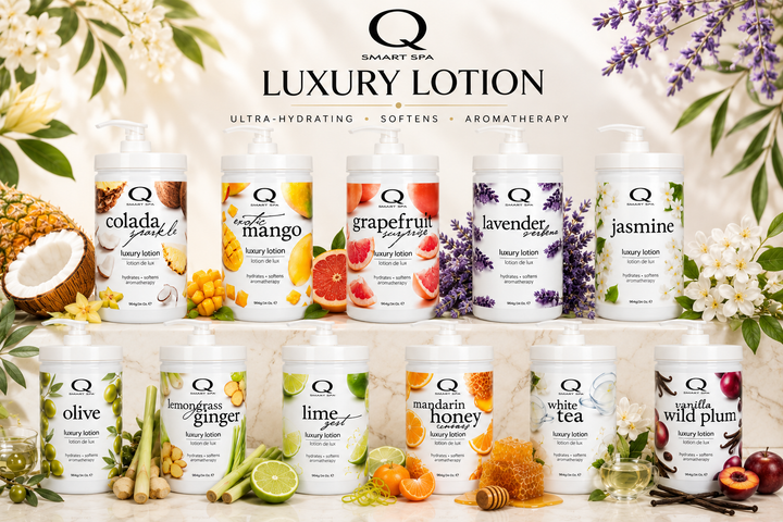 Qtica Smart Spa Luxury Lotion | Professional Moisturizing Lotion 8.5oz & 34oz
