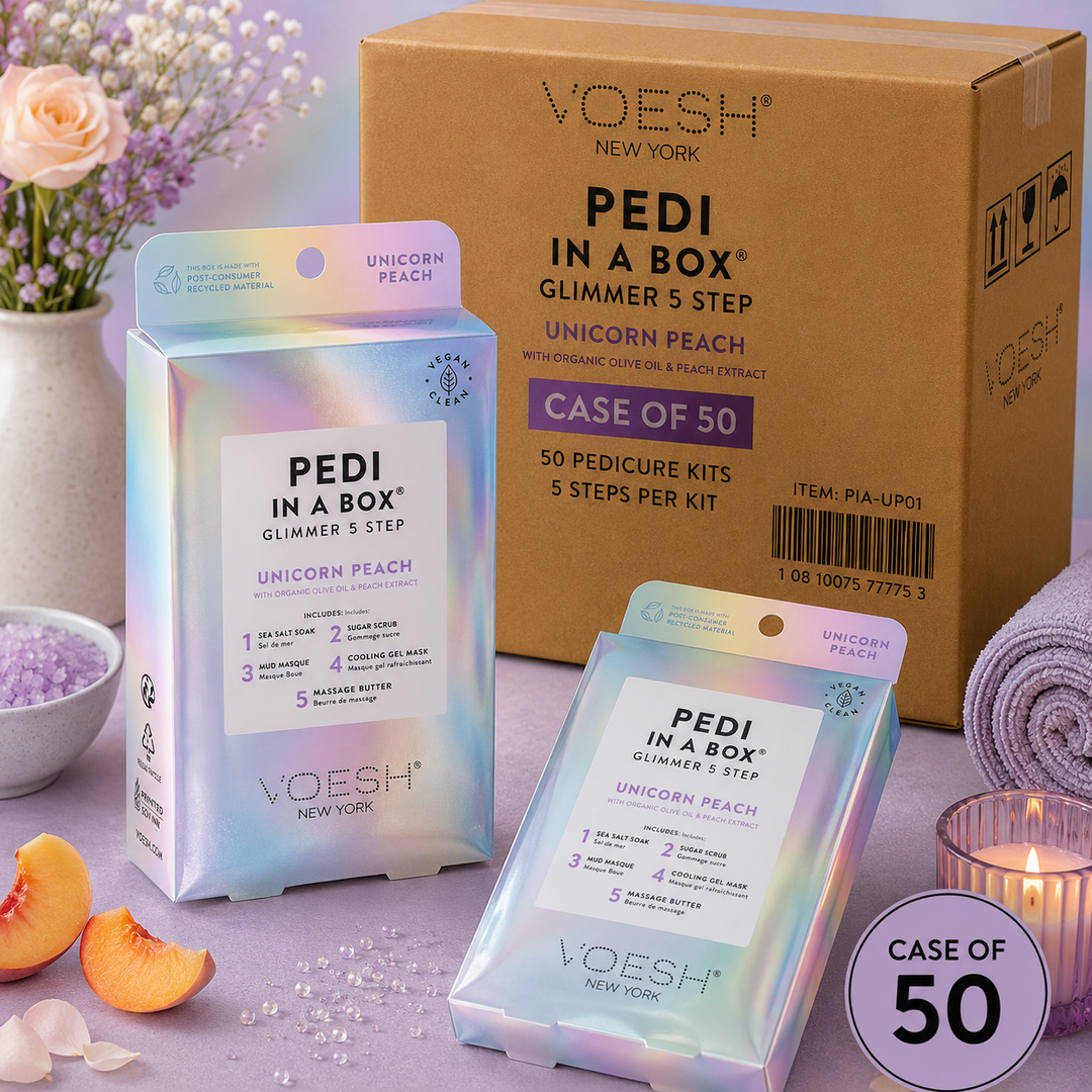 Voesh Pedi in a Box 5 Step | Disposable Spa Pedicure Kit