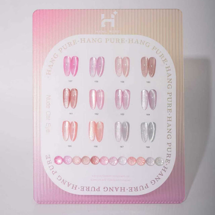 Hang Pure Nude Cat Eye Gel Set – 12 Magnetic Shades