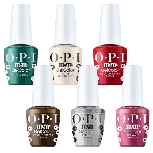 OPI x M&M's Intelli Gel Polish Sweeten Your Mani Collection | Gel Kit #2 (6 Pieces)