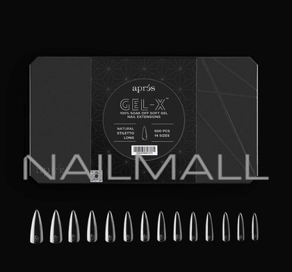 Gel-X Natural Stiletto Long 2.0 Box of	Tips 14 sizes nailmall