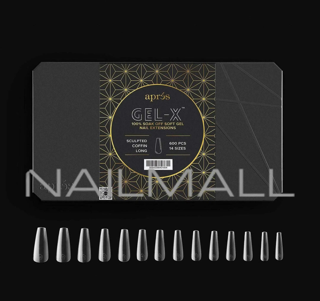 Gel-X Sculpted Coffin Long 2.0 Box of Tips 14 sizes 