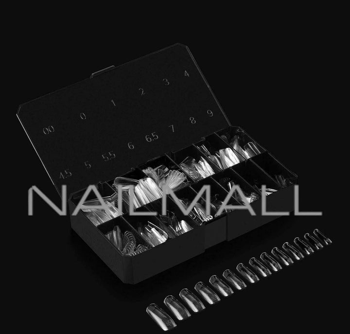 Gel-X Sculpted Square Long 2.0 Box of Tips 14 sizes 