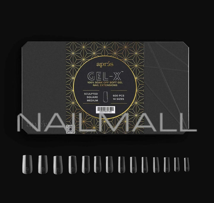 Gel-X Sculpted Square Medium 2.0 Box of Tips 14 sizes 