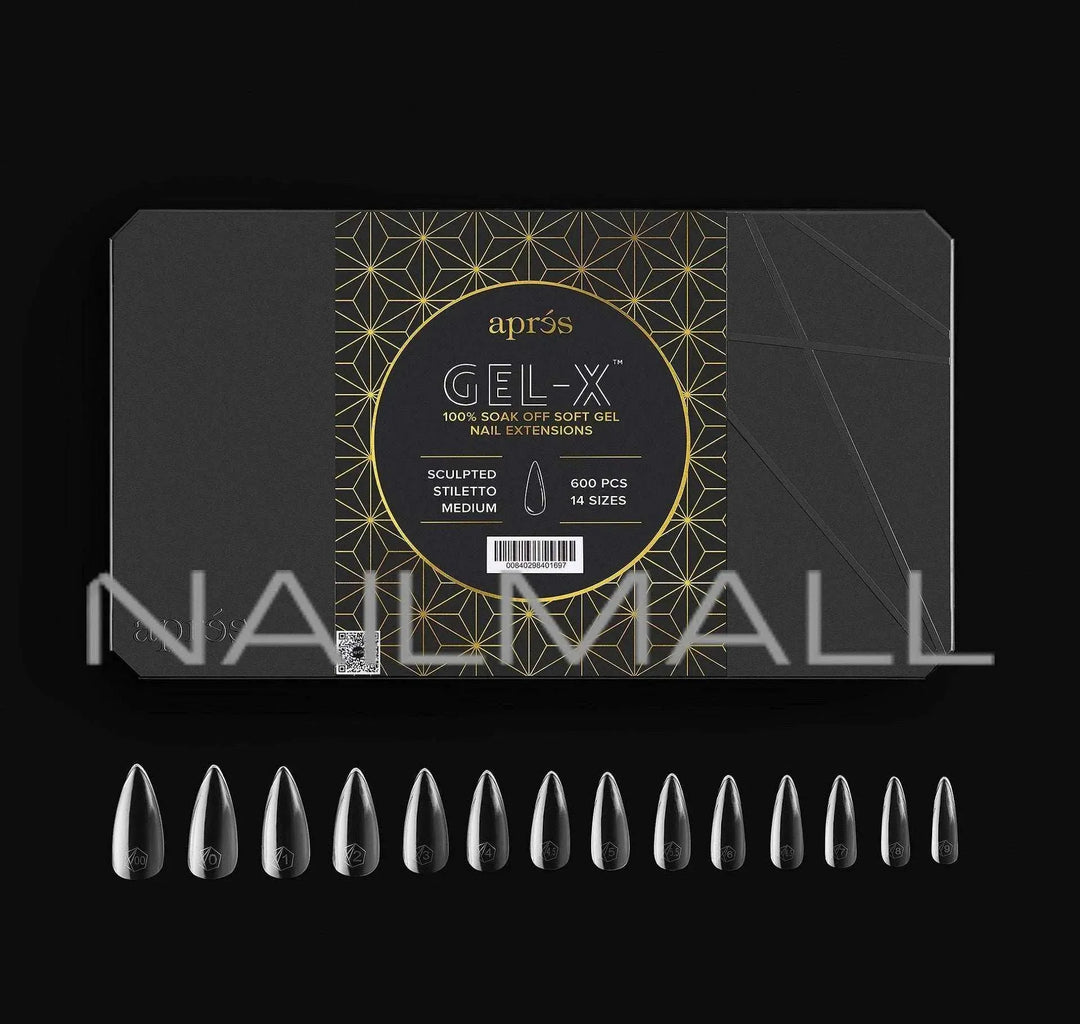 Gel-X Sculpted Stiletto Medium 2.0 Box of Tips 14 sizes 