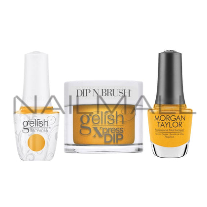 Gelish	Change of Pace	Gel, Polish and	Dip Trio	Golden Hour Glow	1620498	1110498	3110498 