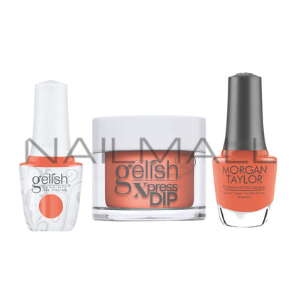 Gelish	Feel the Vibes	Gel, Polish and	Dip Trio	Orange Crush Blush	1620425	1110425	3110425 